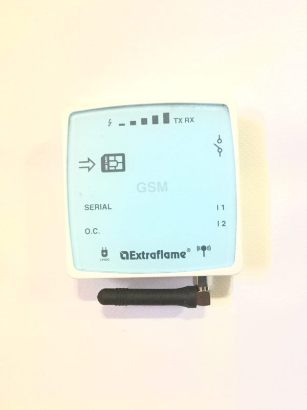 Módulo GSM para control por tarjeta movil de estufas y calderas de pellet de Extraflame